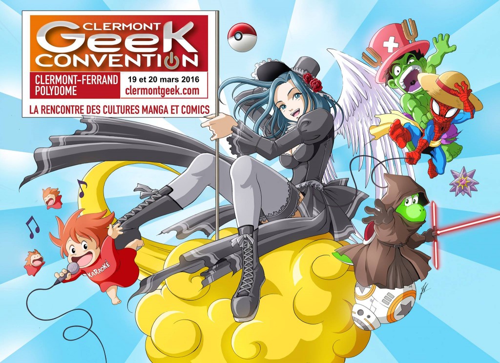 Affiche clermont geek convention 2016