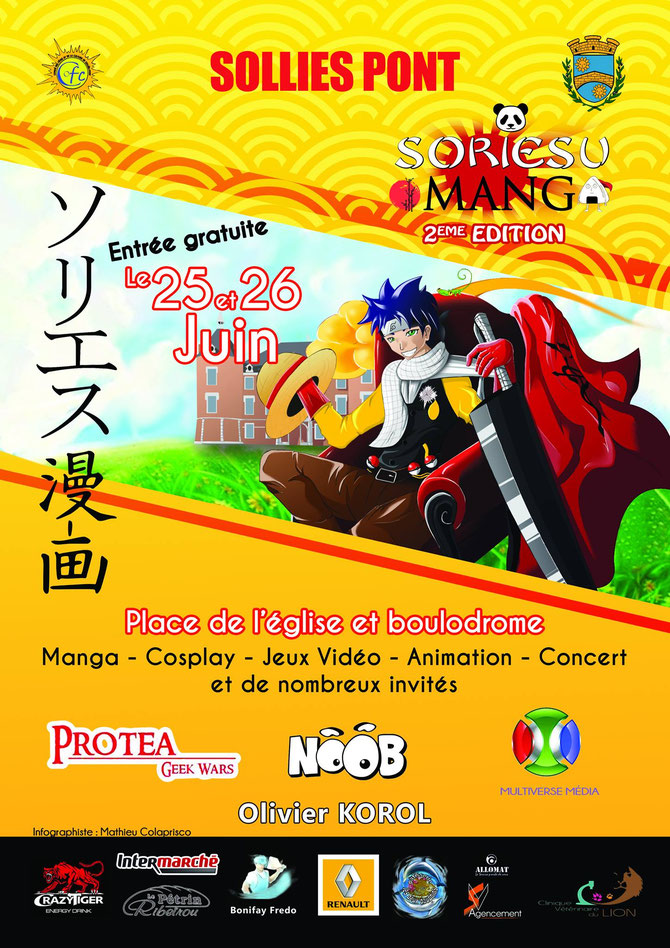 Flyer affiche convention manga japon soriesu manga