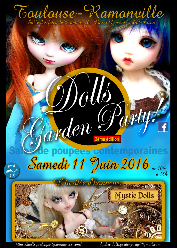 affiche flyer doll garden party 2016